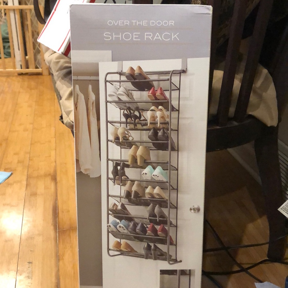 Over the door shoe rack